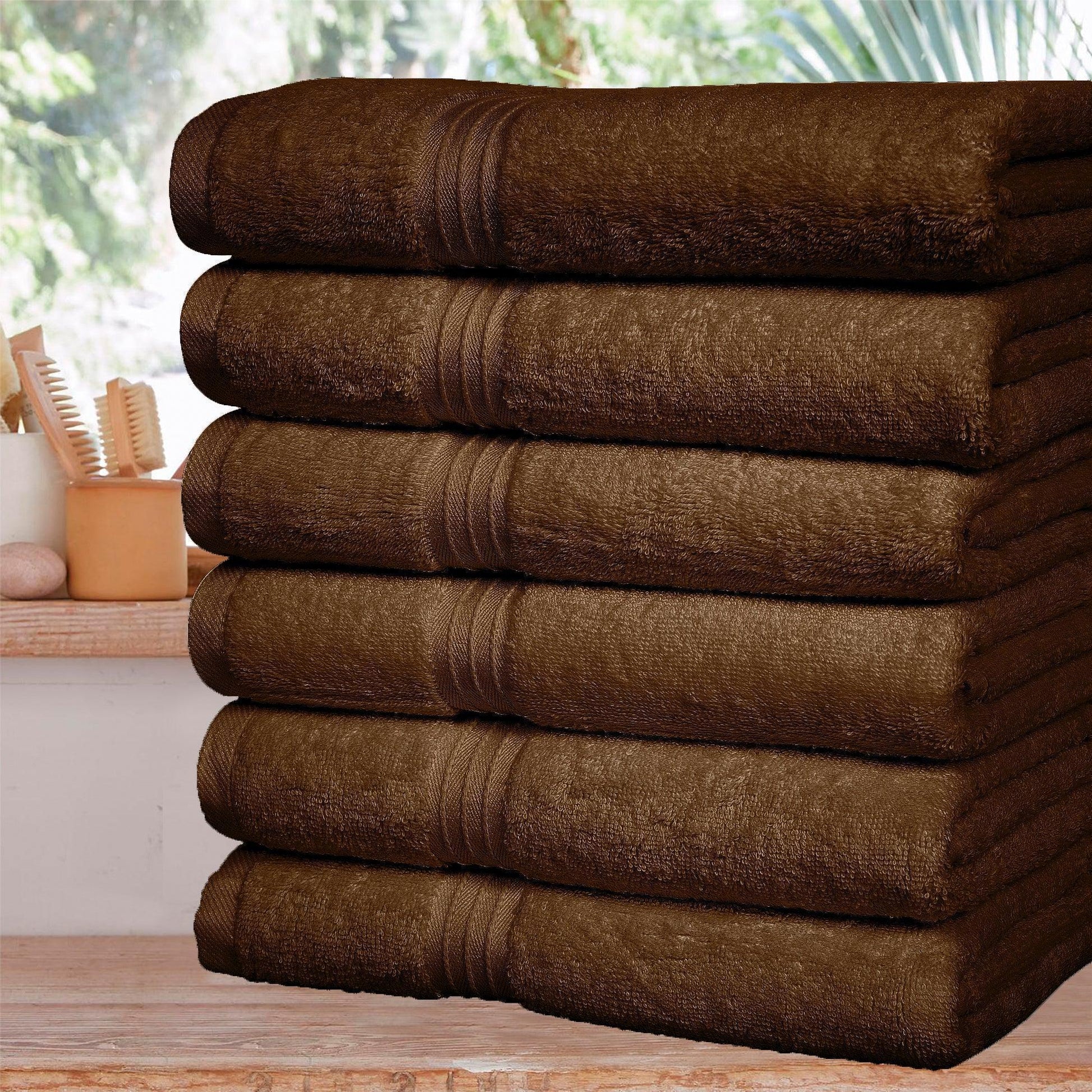 Large Hand Towels - 6 Pack (50 x 100 cm) | 100% Combed Cotton, Ultra Soft & Highly Absorbent | Premium Hotel & Spa Quality Towels. Available in a variety of colours - Bliss Kingdom