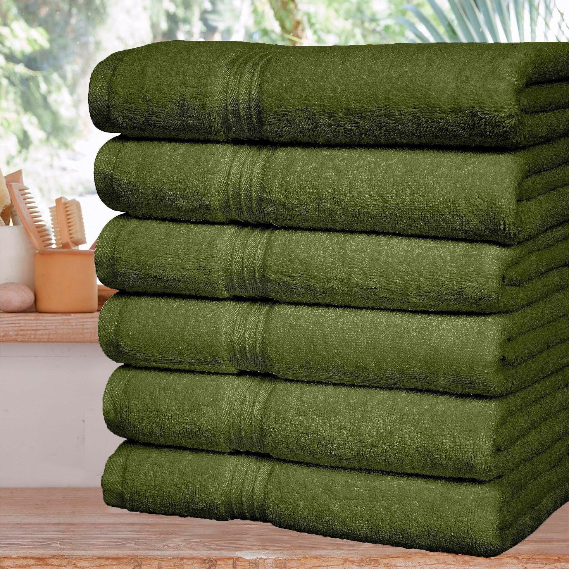 Large Hand Towels - 6 Pack (50 x 100 cm) | 100% Combed Cotton, Ultra Soft & Highly Absorbent | Premium Hotel & Spa Quality Towels. Available in a variety of colours - Bliss Kingdom