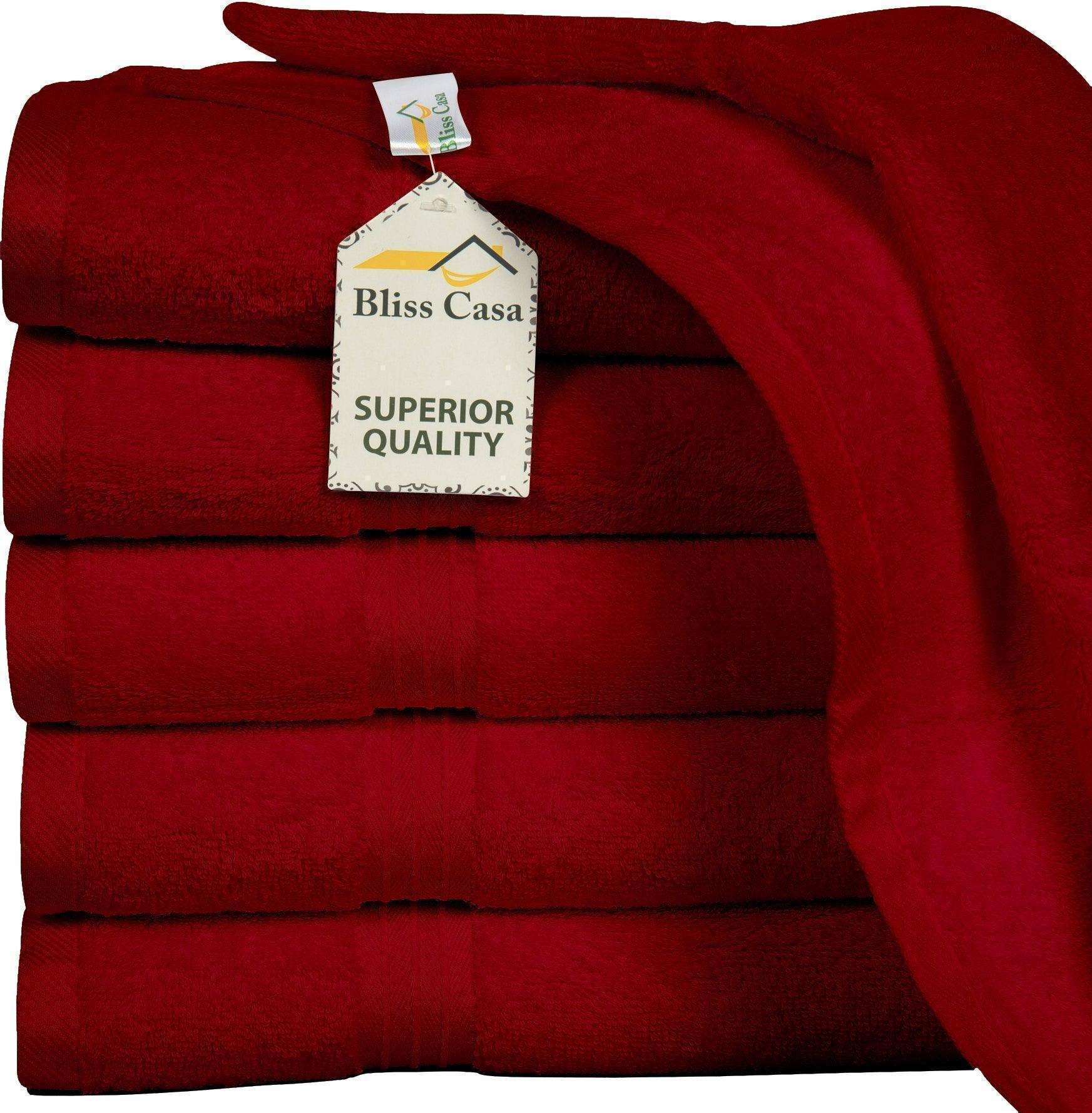 Large Hand Towels - 6 Pack (50 x 100 cm) | 100% Combed Cotton, Ultra Soft & Highly Absorbent | Premium Hotel & Spa Quality Towels. Available in a variety of colours - Bliss Kingdom