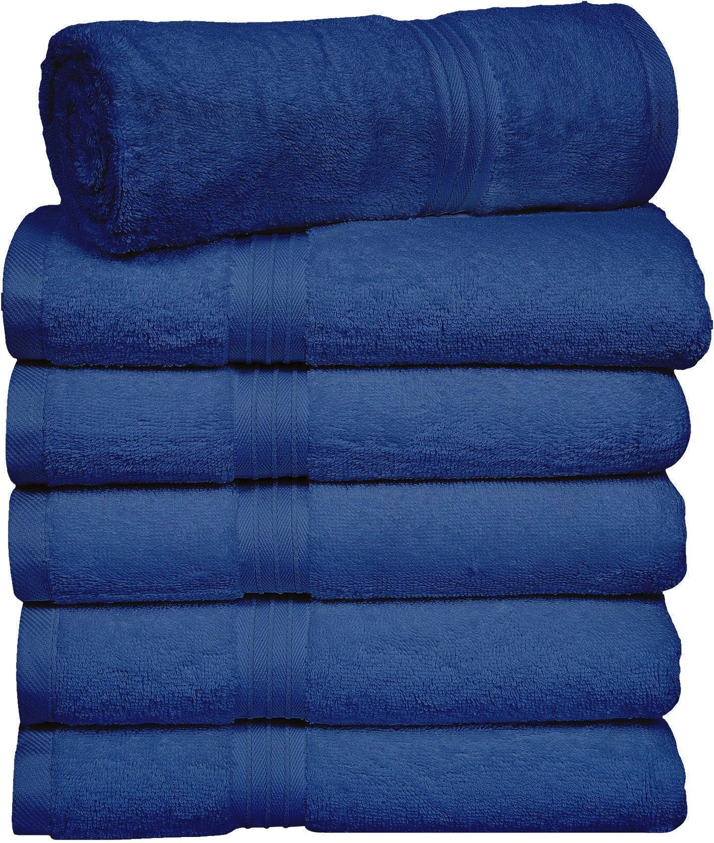 Large Hand Towels - 6 Pack (50 x 100 cm) | 100% Combed Cotton, Ultra Soft & Highly Absorbent | Premium Hotel & Spa Quality Towels. Available in a variety of colours - Bliss Kingdom