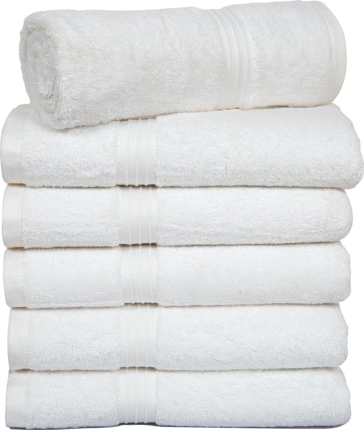 Large Hand Towels - 6 Pack (50 x 100 cm) | 100% Combed Cotton, Ultra Soft & Highly Absorbent | Premium Hotel & Spa Quality Towels. Available in a variety of colours - Bliss Kingdom