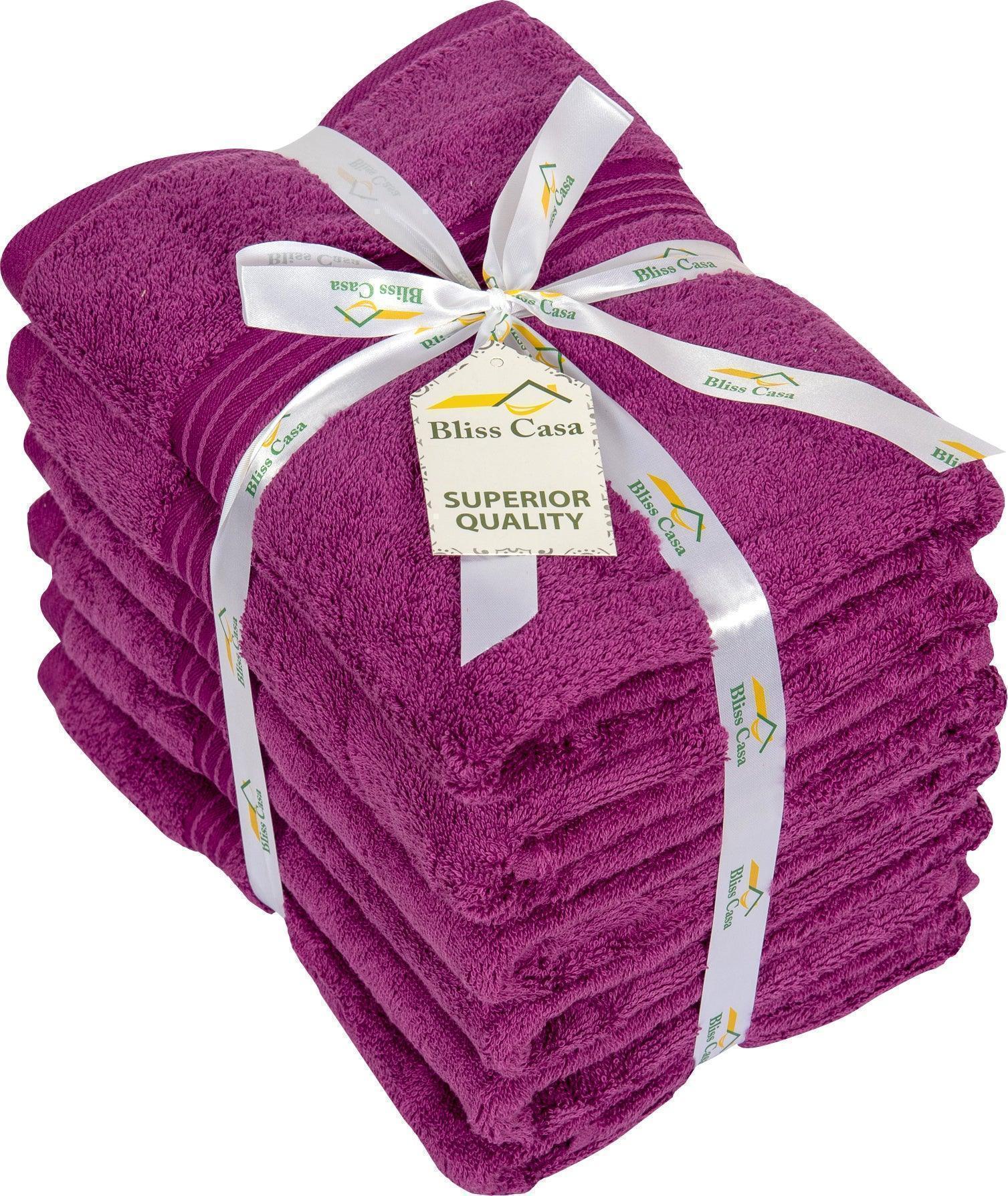 Large Hand Towels - 6 Pack (50 x 100 cm) | 100% Combed Cotton, Ultra Soft & Highly Absorbent | Premium Hotel & Spa Quality Towels. Available in a variety of colours - Bliss Kingdom