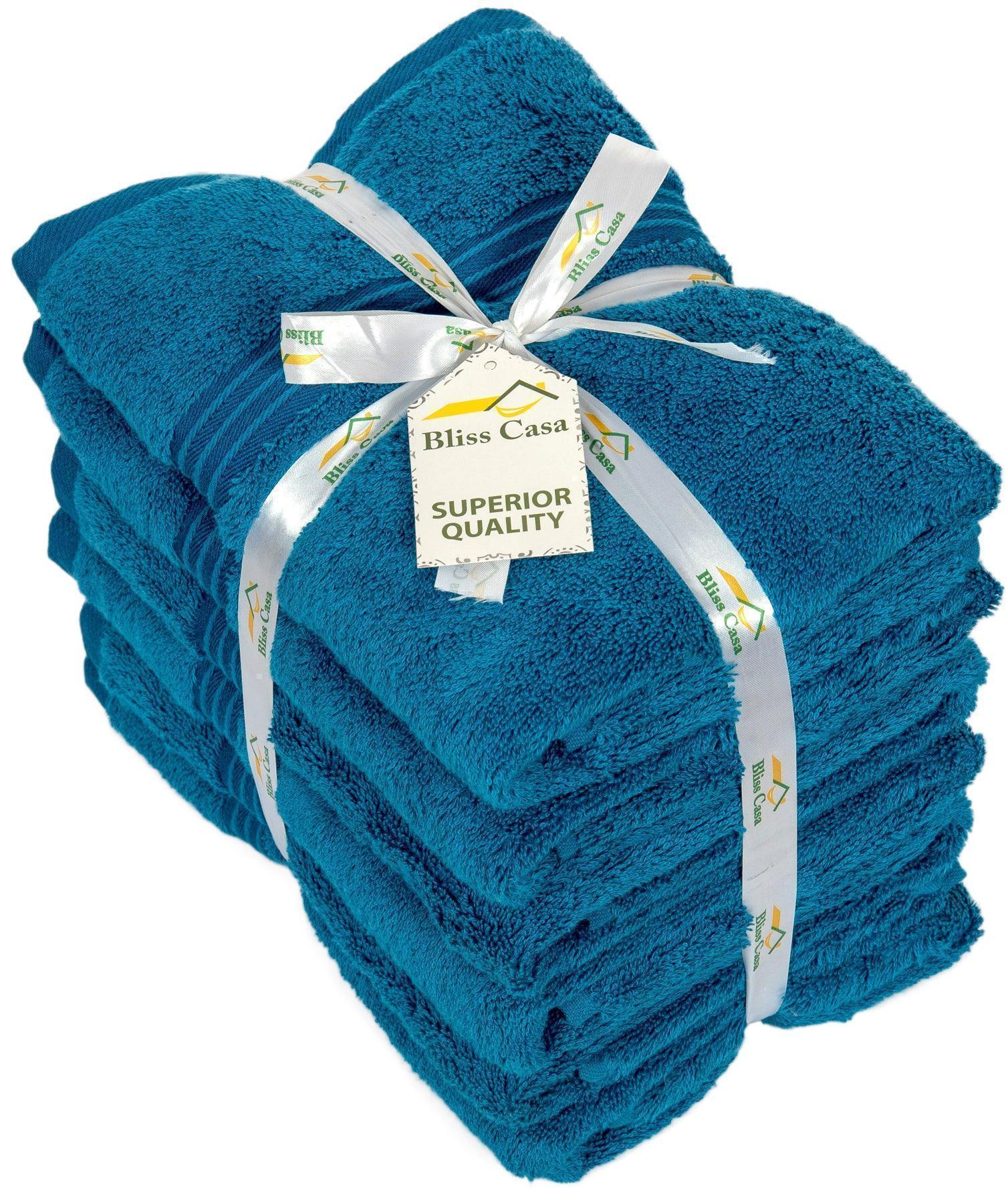 Large Hand Towels - 6 Pack (50 x 100 cm) | 100% Combed Cotton, Ultra Soft & Highly Absorbent | Premium Hotel & Spa Quality Towels. Available in a variety of colours - Bliss Kingdom