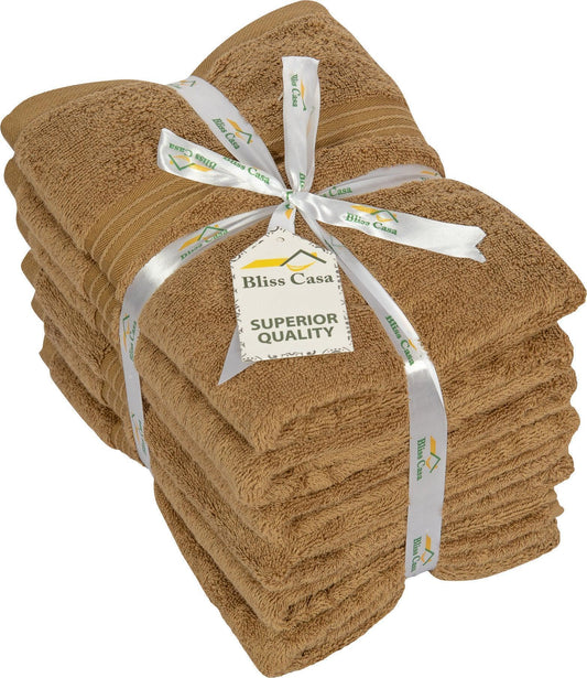 Large Hand Towels - 6 Pack (50 x 100 cm) | 100% Combed Cotton, Ultra Soft & Highly Absorbent | Premium Hotel & Spa Quality Towels. Available in a variety of colours - Bliss Kingdom