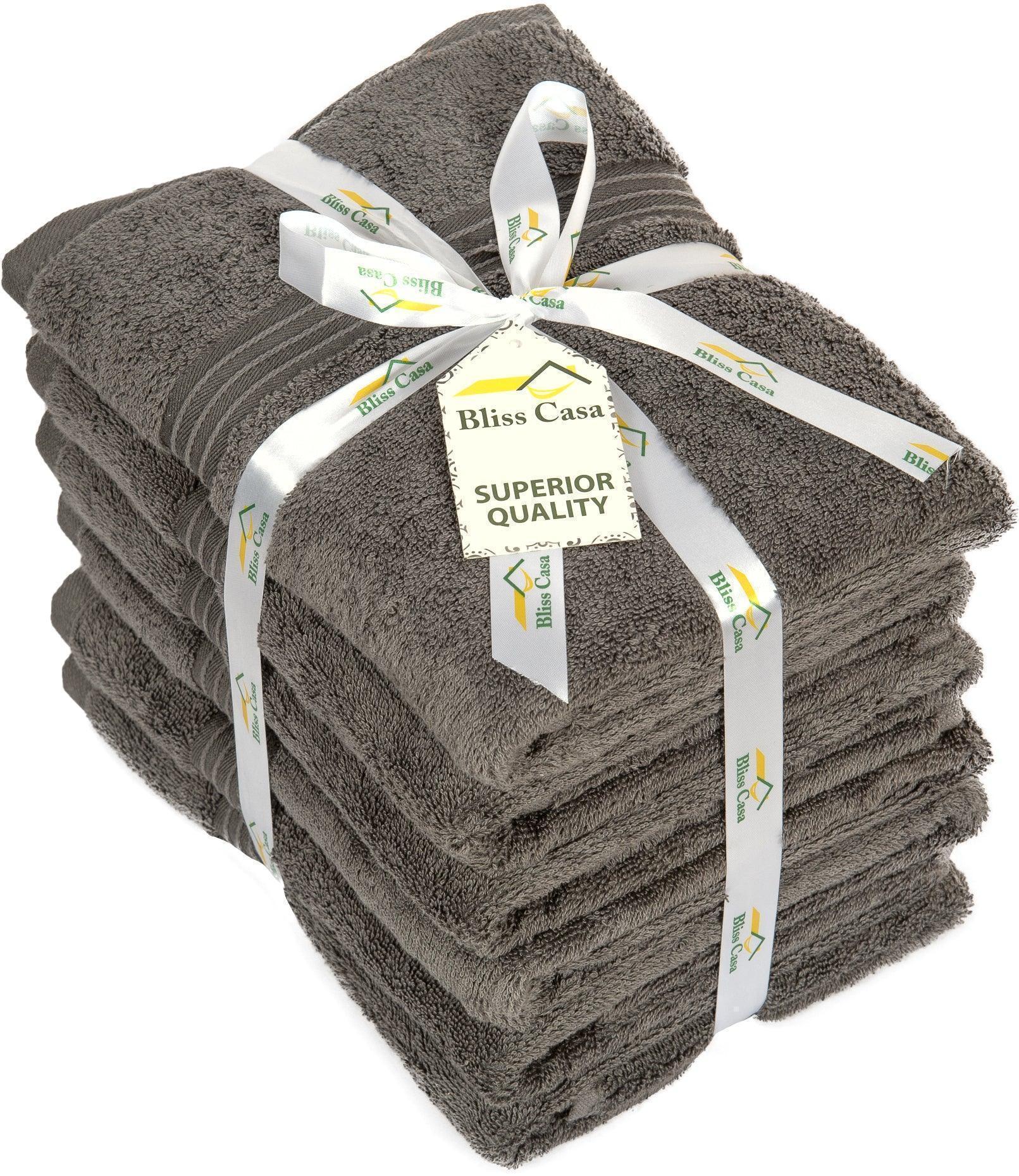 Large Hand Towels - 6 Pack (50 x 100 cm) | 100% Combed Cotton, Ultra Soft & Highly Absorbent | Premium Hotel & Spa Quality Towels. Available in a variety of colours - Bliss Kingdom