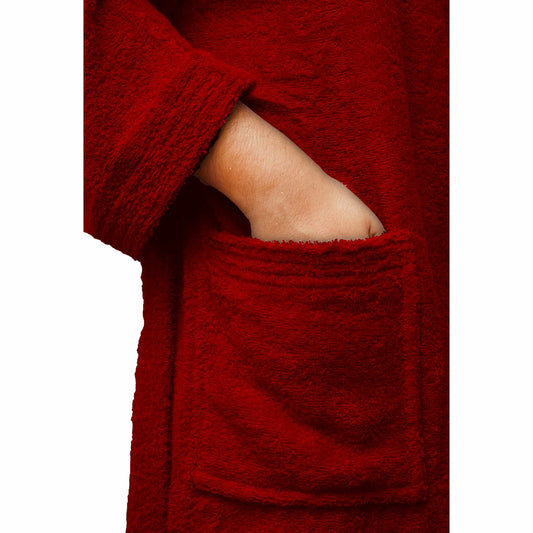 Bliss Kingdom Unisex Cotton Bathrobe for Men & Women – Soft & Absorbent Hooded Robe with Pockets and Belt, Premium 100% Ring-Spun Cotton for Bathroom, Spa & Home Use