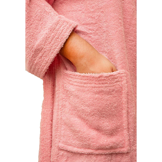 Bliss Kingdom Unisex Cotton Bathrobe for Men & Women – Soft & Absorbent Hooded Robe with Pockets and Belt, Premium 100% Ring-Spun Cotton for Bathroom, Spa & Home Use