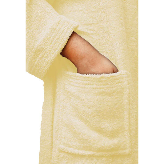 Bliss Kingdom Unisex Cotton Bathrobe for Men & Women – Soft & Absorbent Hooded Robe with Pockets and Belt, Premium 100% Ring-Spun Cotton for Bathroom, Spa & Home Use