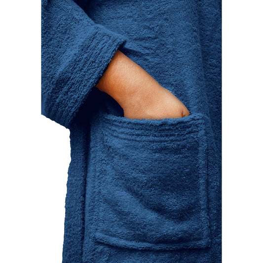Bliss Kingdom Unisex Cotton Bathrobe for Men & Women – Soft & Absorbent Hooded Robe with Pockets and Belt, Premium 100% Ring-Spun Cotton for Bathroom, Spa & Home Use