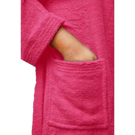 Bliss Kingdom Unisex Cotton Bathrobe for Men & Women – Soft & Absorbent Hooded Robe with Pockets and Belt, Premium 100% Ring-Spun Cotton for Bathroom, Spa & Home Use