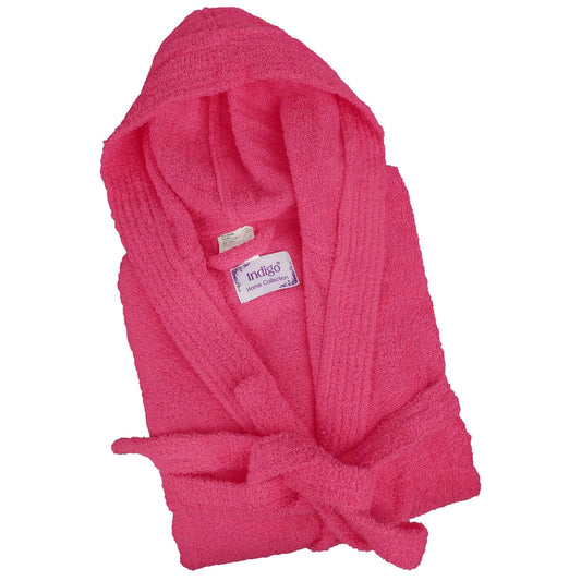 Bliss Kingdom Unisex Cotton Bathrobe for Men & Women – Soft & Absorbent Hooded Robe with Pockets and Belt, Premium 100% Ring-Spun Cotton for Bathroom, Spa & Home Use