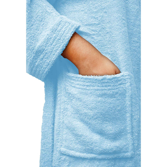 Bliss Kingdom Unisex Cotton Bathrobe for Men & Women – Soft & Absorbent Hooded Robe with Pockets and Belt, Premium 100% Ring-Spun Cotton for Bathroom, Spa & Home Use