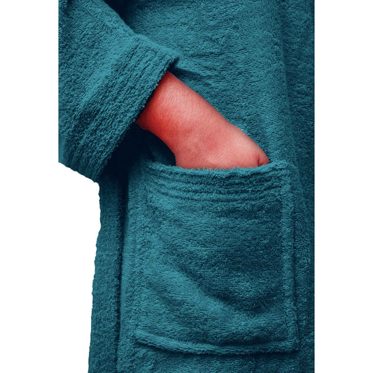 Bliss Kingdom Unisex Cotton Bathrobe for Men & Women – Soft & Absorbent Hooded Robe with Pockets and Belt, Premium 100% Ring-Spun Cotton for Bathroom, Spa & Home Use