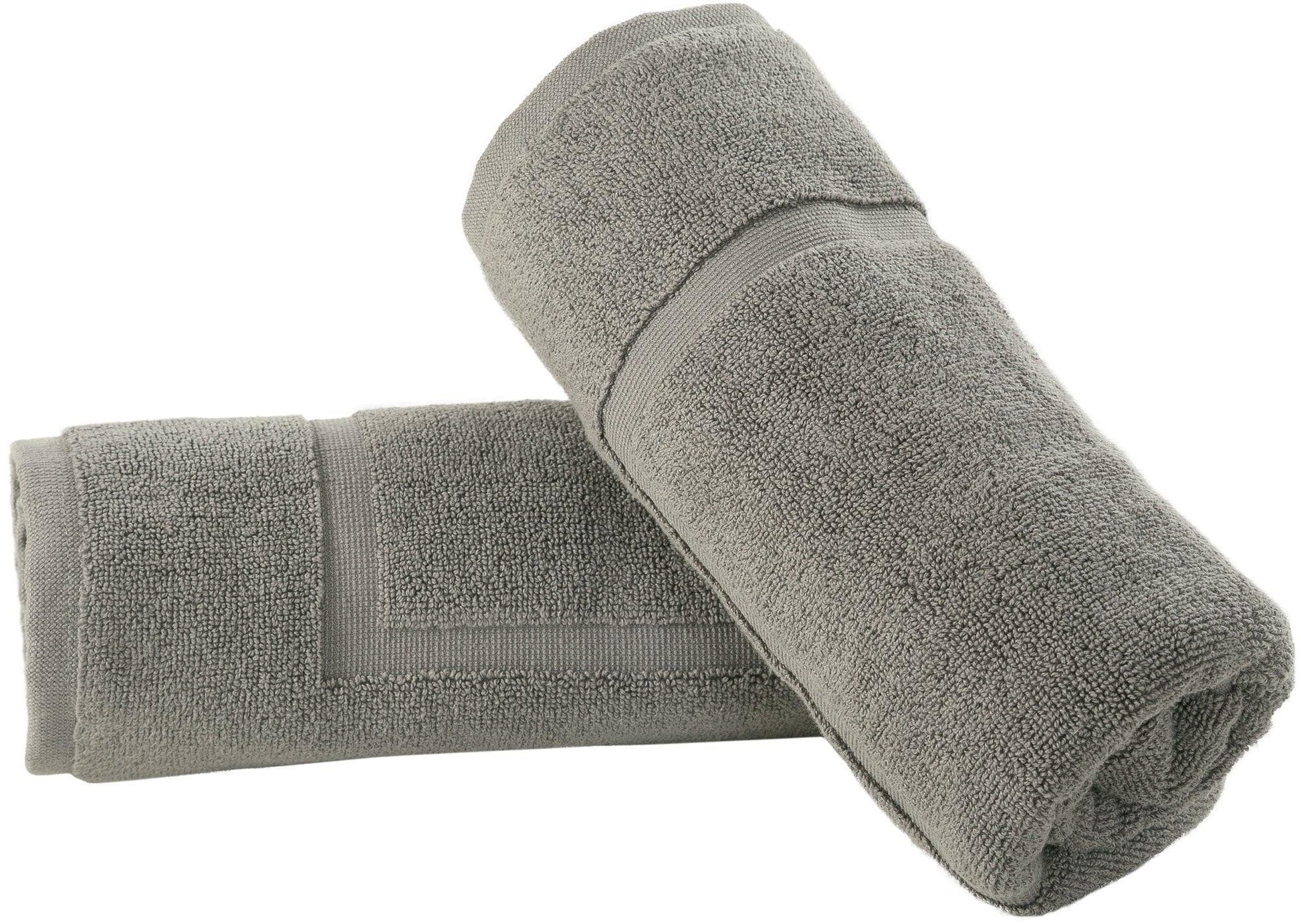 Bath Mats - 2 Pack (50 x 80 cm) | 100% Cotton 1000 GSM Super Soft, Extra Absorbent Floor Mats for Bathrooms & Kitchen for an Elegant Look. Available in a variety of colours - Bliss Kingdom