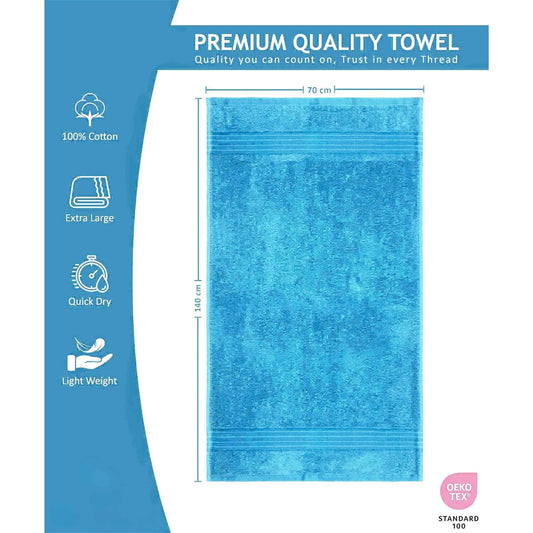 100% Combed Cotton Bath Towels 4 Pack
