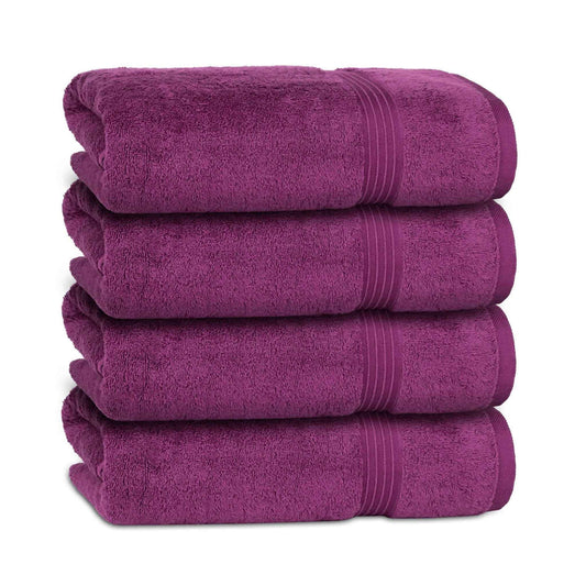 100% Combed Cotton Bath Towels 4 Pack