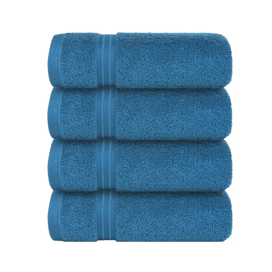 Bliss Kingdom Luxury Hand Towels 4-Pack – 40x70 cm, 100% Combed Cotton, Soft & Absorbent  Premium Towels for Bathroom, Kitchen & Spa Use
