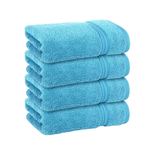 Bliss Kingdom Luxury Hand Towels 4-Pack – 40x70 cm, 100% Combed Cotton, Soft & Absorbent  Premium Towels for Bathroom, Kitchen & Spa Use
