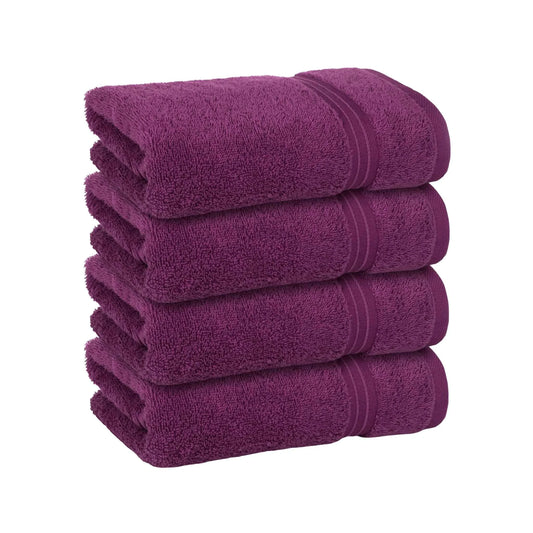 Bliss Kingdom Luxury Hand Towels 4-Pack – 40x70 cm, 100% Combed Cotton, Soft & Absorbent  Premium Towels for Bathroom, Kitchen & Spa Use