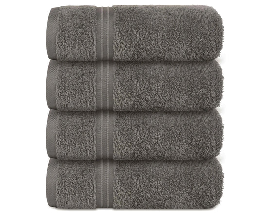 Bliss Kingdom Luxury Hand Towels 4-Pack – 40x70 cm, 100% Combed Cotton, Soft & Absorbent  Premium Towels for Bathroom, Kitchen & Spa Use